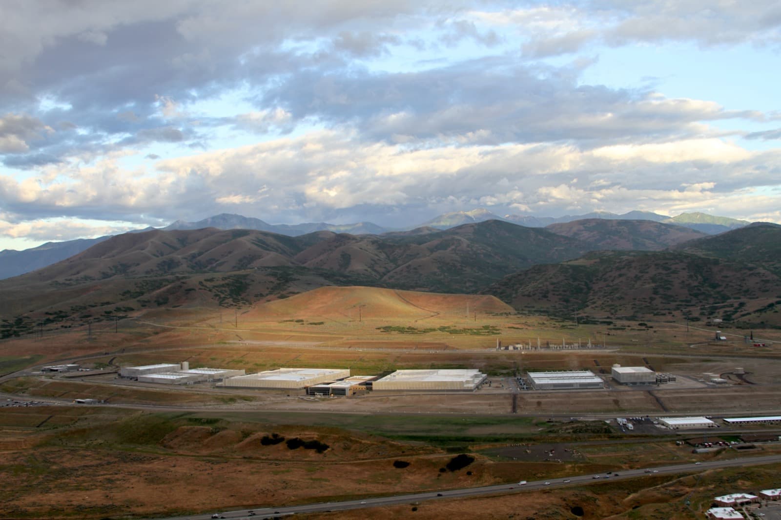 Aerial view of the NSA Utah Data Center campus