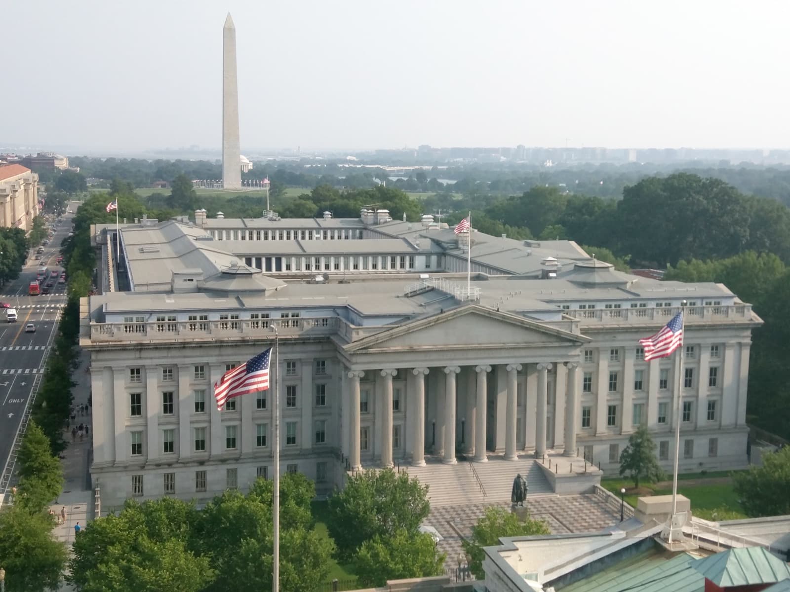 The U.S. Treasury Building in Washington, D.C.